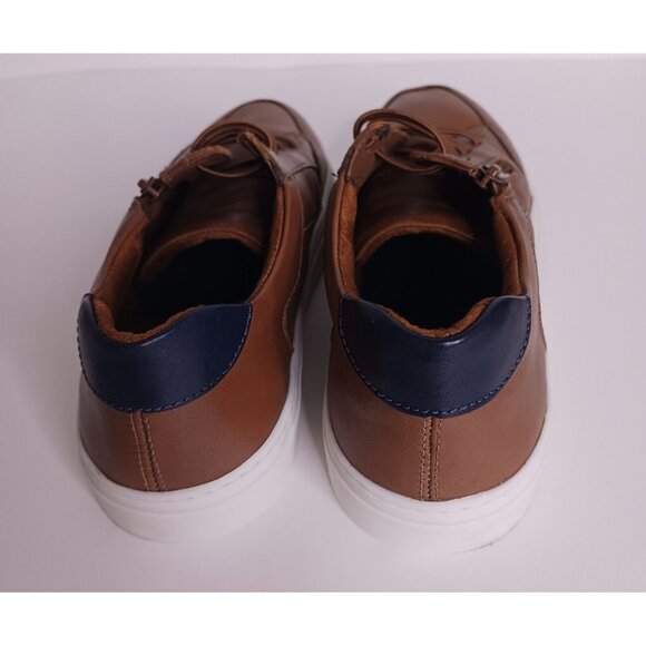 Flag Ltd. Cameron Leather Zip Oxford Sneakers Youth Boys Size 4 With Box - Picture 4 of 9